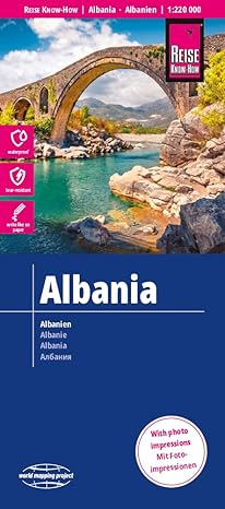 Reise Know-How Landkarte Albanien  Albania